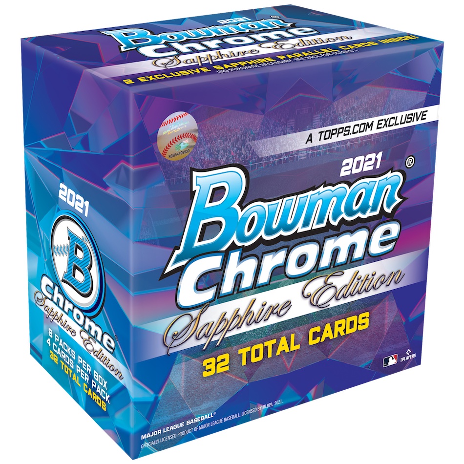 **2021 Bowman Chrome Baseball Sapphire 2 Box Random Team Break #21