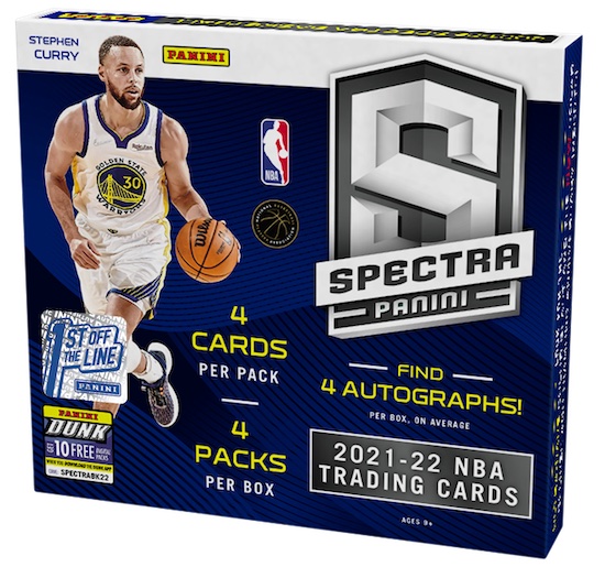 20212022 Panini Spectra Basketball 1ST OFF THE LINE Full 8 Box Case