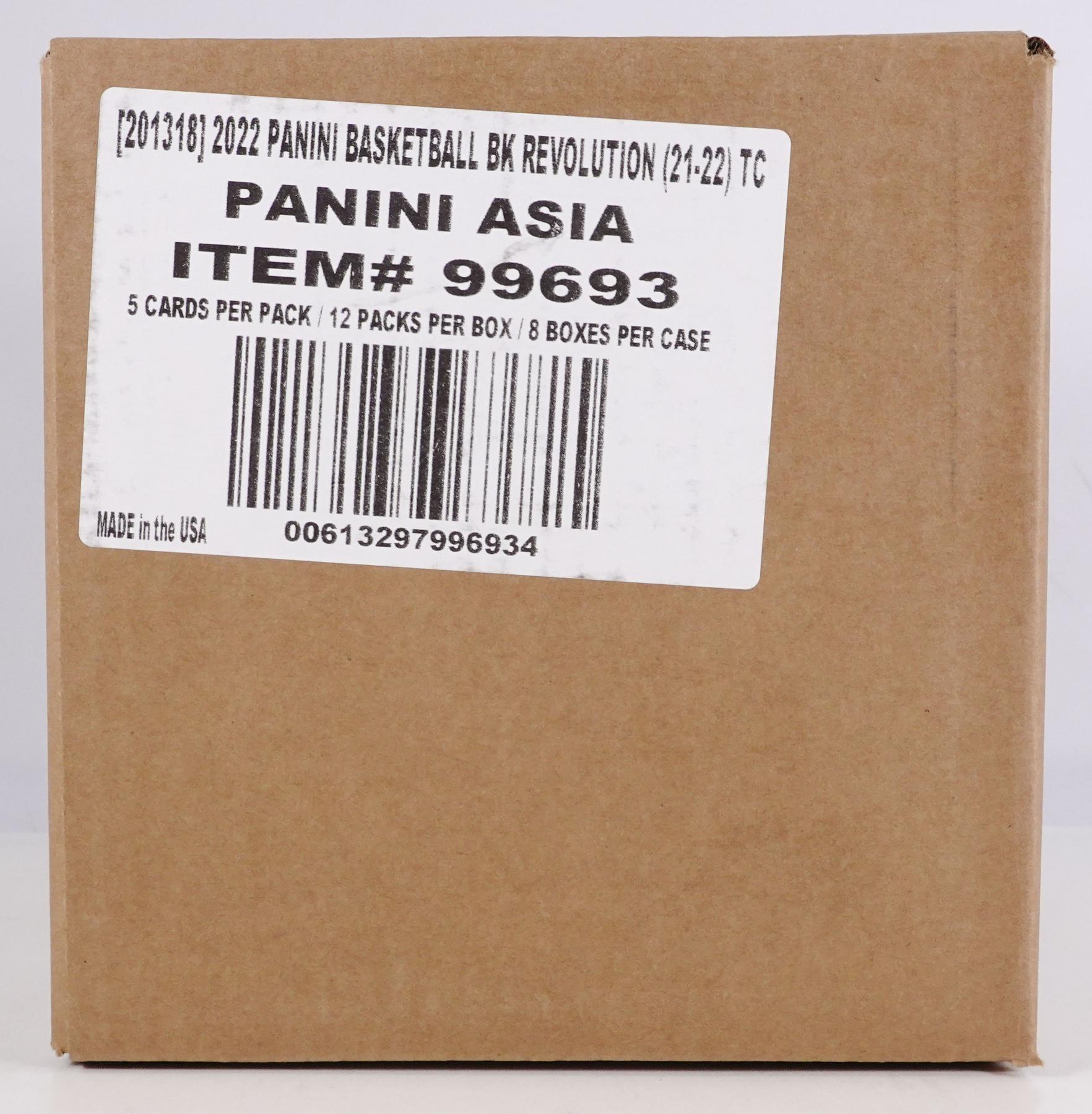 *****2021-2022 Panini Revolution Asia Basketball Full 8 Box Case Pick Your Team #16 (Black Friday Special)