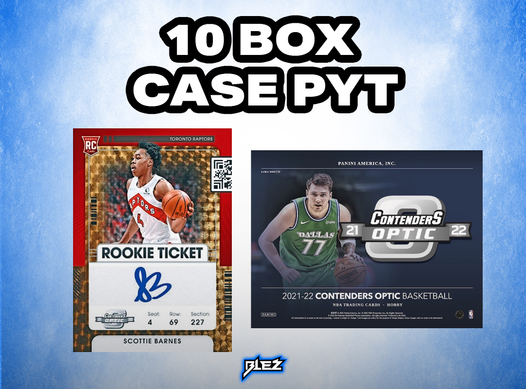 ****2021-2022 Panini Contenders Optic Basketball Hobby Full 10 Box Case Pick Your Team #41 (Special Sale)