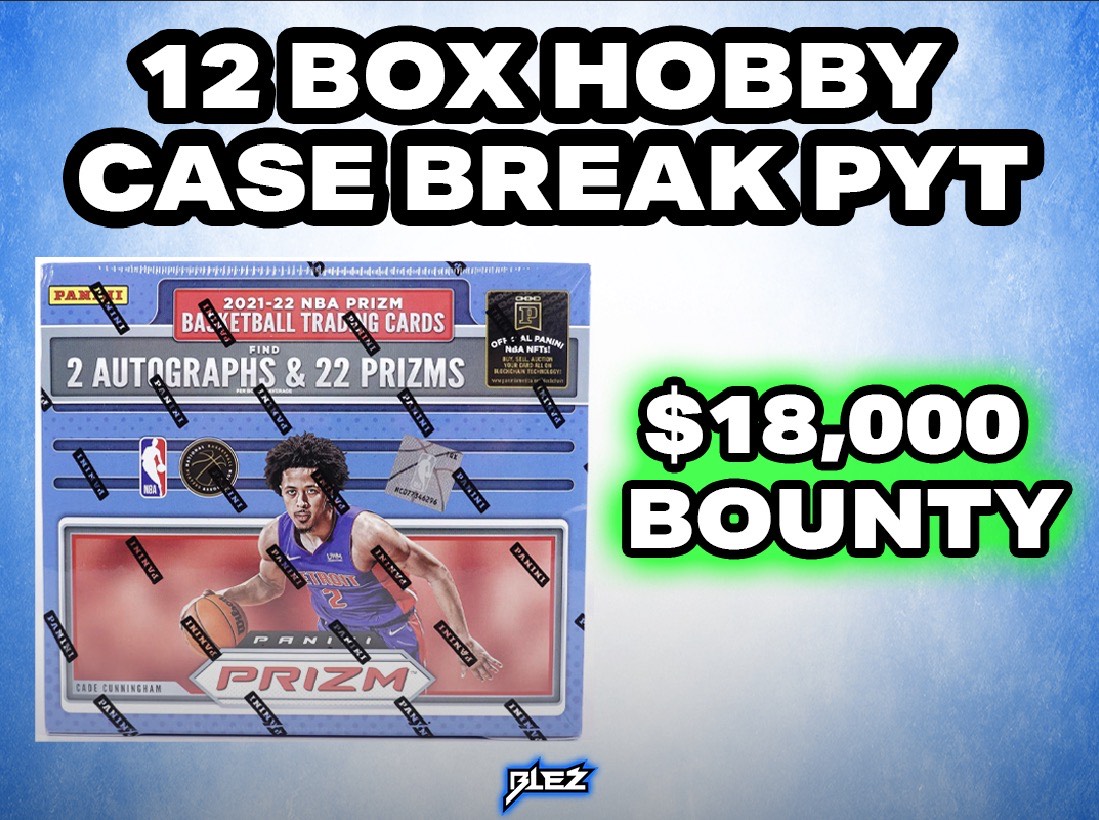 **********2021-2022 Panini Prizm Basketball 12 Box Hobby Case Break Pick Your Team Break #39 (1/1 BOUNTY $20K+)