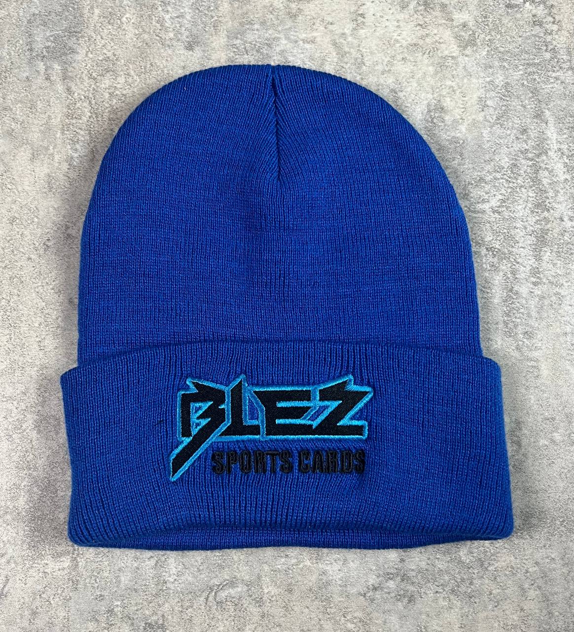 BLEZ MERCH --- Blez Sports Cards Beanie (Blue)