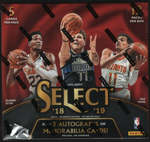 **2018-2019 Panini Select Basketball Hobby Box  Random Team Break #1 (Special)