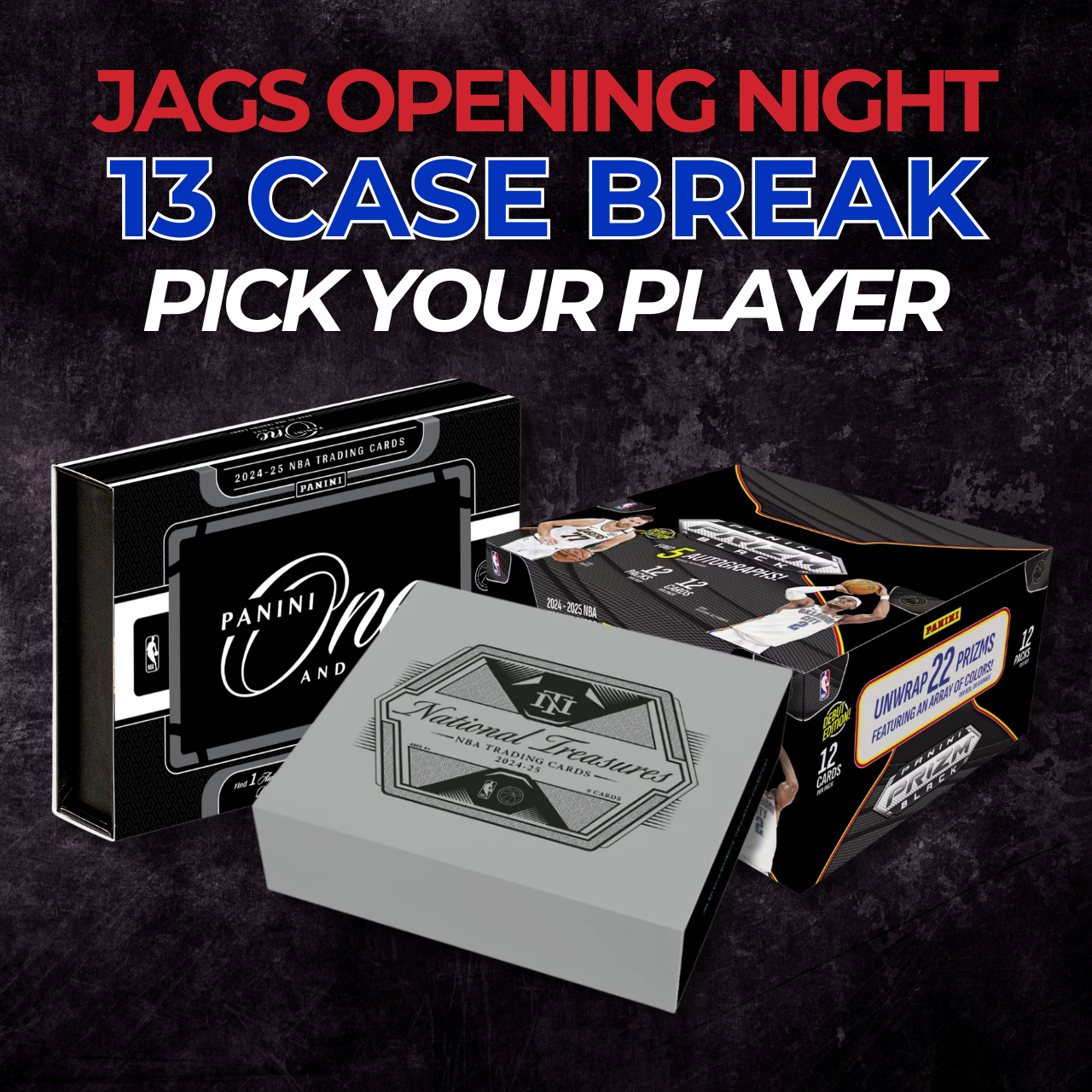 *2024-25 JAGS NBA Opening Night 13 FULL Case MIXER Pick Your Player Break #01 (Breaks Tues October 21) BOUNTIES!