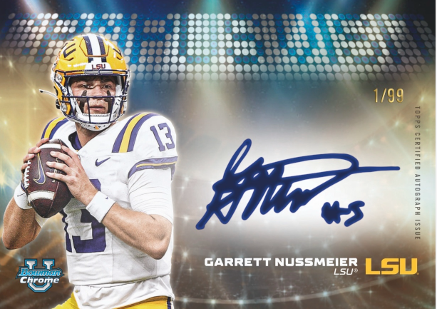 *2025 Bowman Chrome University Football Breakers Delight 10 Box Full Case Pick Your Color #02 Limited!