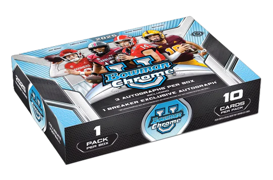 2025 Bowman Chrome University Football Breakers Delight 10 Box Full Case Pick Your College #03 Limited!