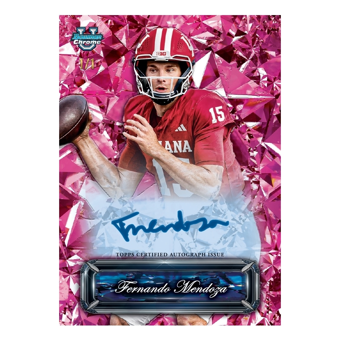 **2025 Bowman Chrome University Football Sapphire 30 Box 3 Full Case Pick Your Player #02 Bounties! LAST 3 CASER! BREAKS THURS 10AM SLASH!