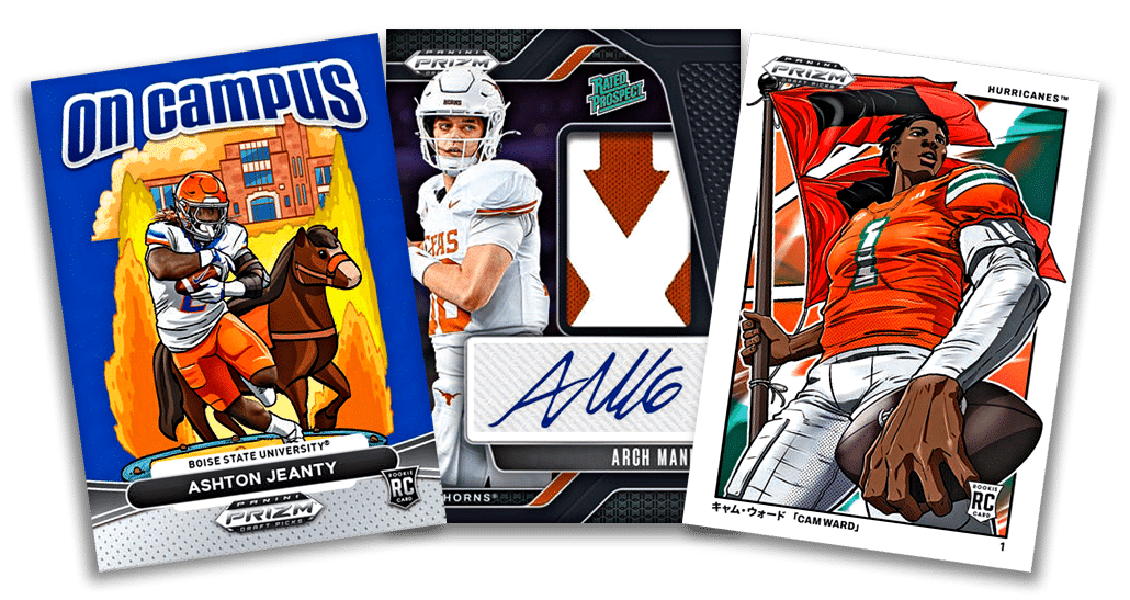 *2025 Panini Prizm Draft Picks Collegiate Football Hobby 16 Box Full Case Pick Your Player #03 BREAK THURS!