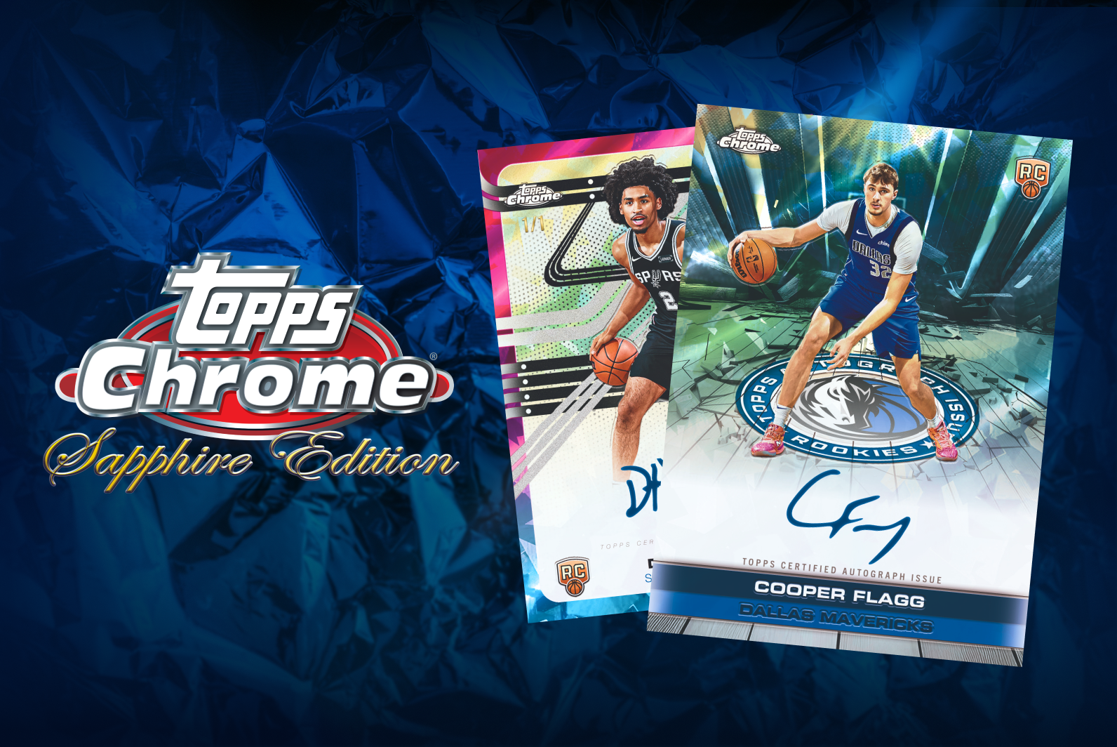 *****2025-26 Topps Chrome Basketball Sapphire 10 Case (100 Boxes) Full-Case Pick Your Player Break #01 With Bounties!!!!!! Breaks Thursday!!!