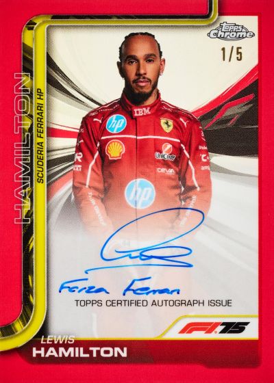 ***2025 Topps Chrome F1 12 Box Full Case Pick Your Driver #01 (THURSDAY RELEASE)(1st Hamilton Ferrari Chrome)