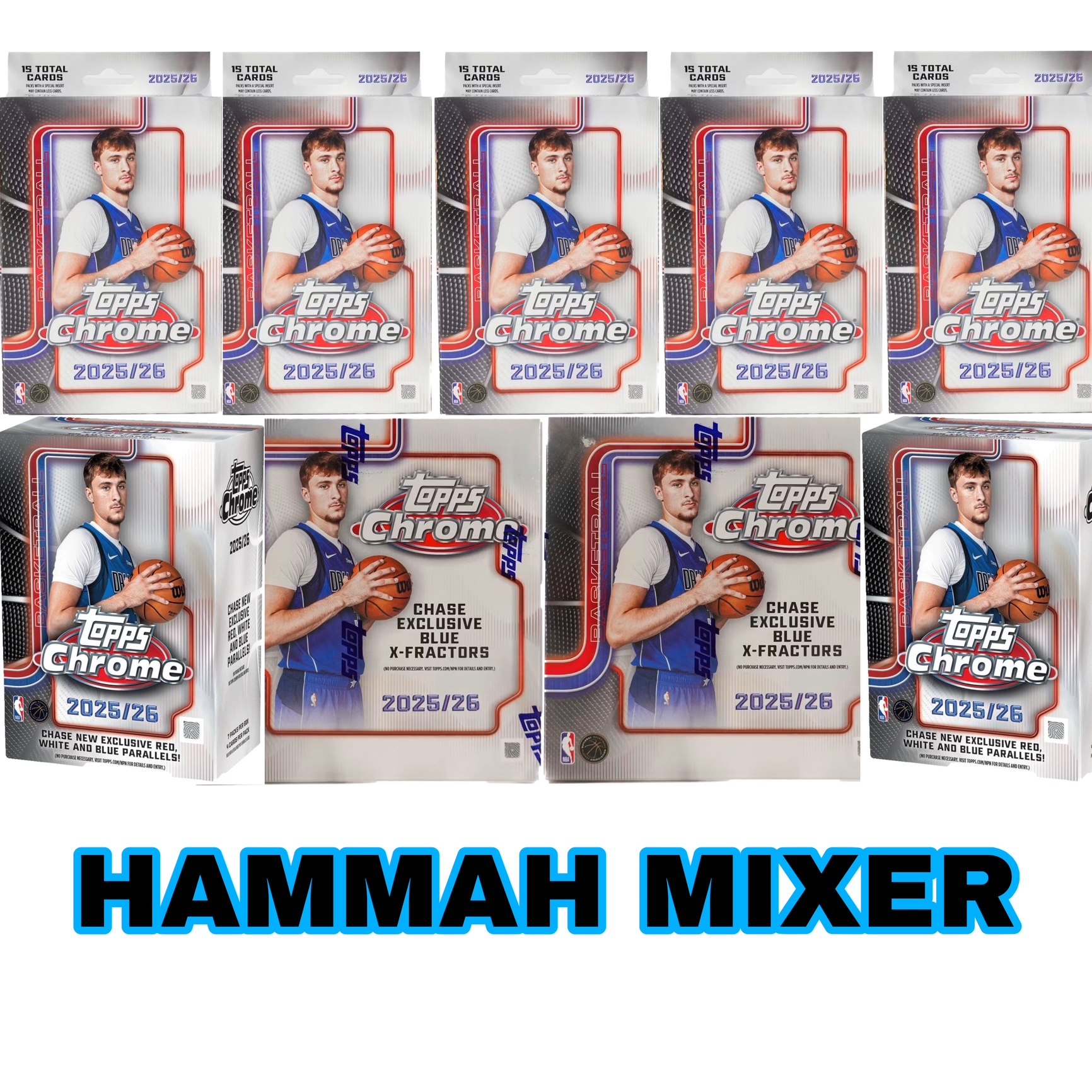 **Hammahs 9 Box Topps Chrome Basketball Affordable Mixer Random Team #17 (BREAKS ON LITE CHANNEL!!)