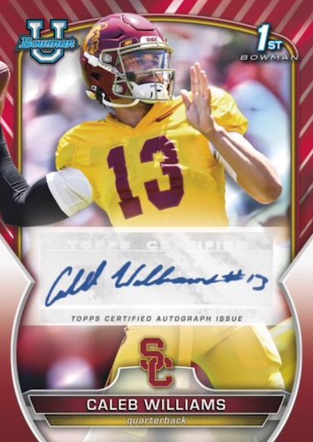 *2022 Bowman Chrome U Hobby 4 Box Random Team Break #01 Caleb, Bo Nix, Dart, Ward Autos + More! FOUND IN ATTIC!