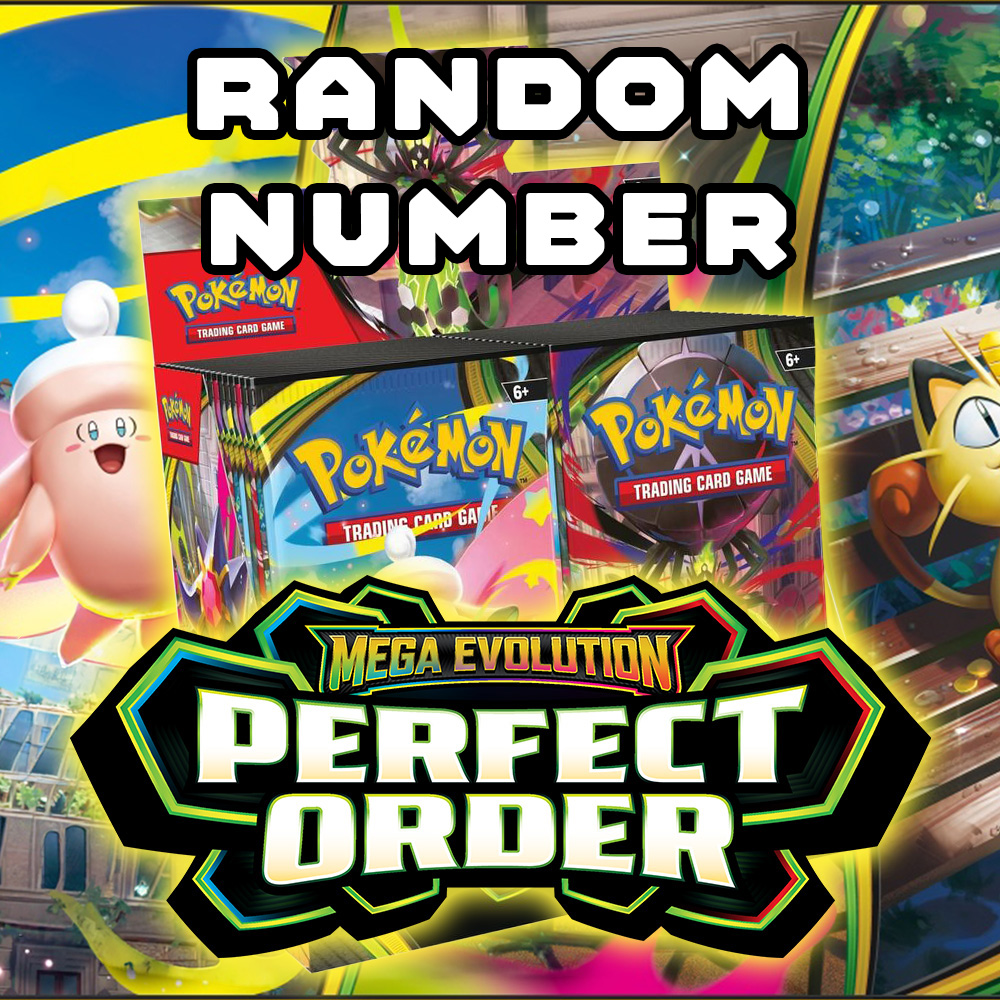 2026 Pokemon Mega Evolution - Perfect Order 1 Booster Box Random NUMBER #04 (BREAKS ON BLEZTCG)