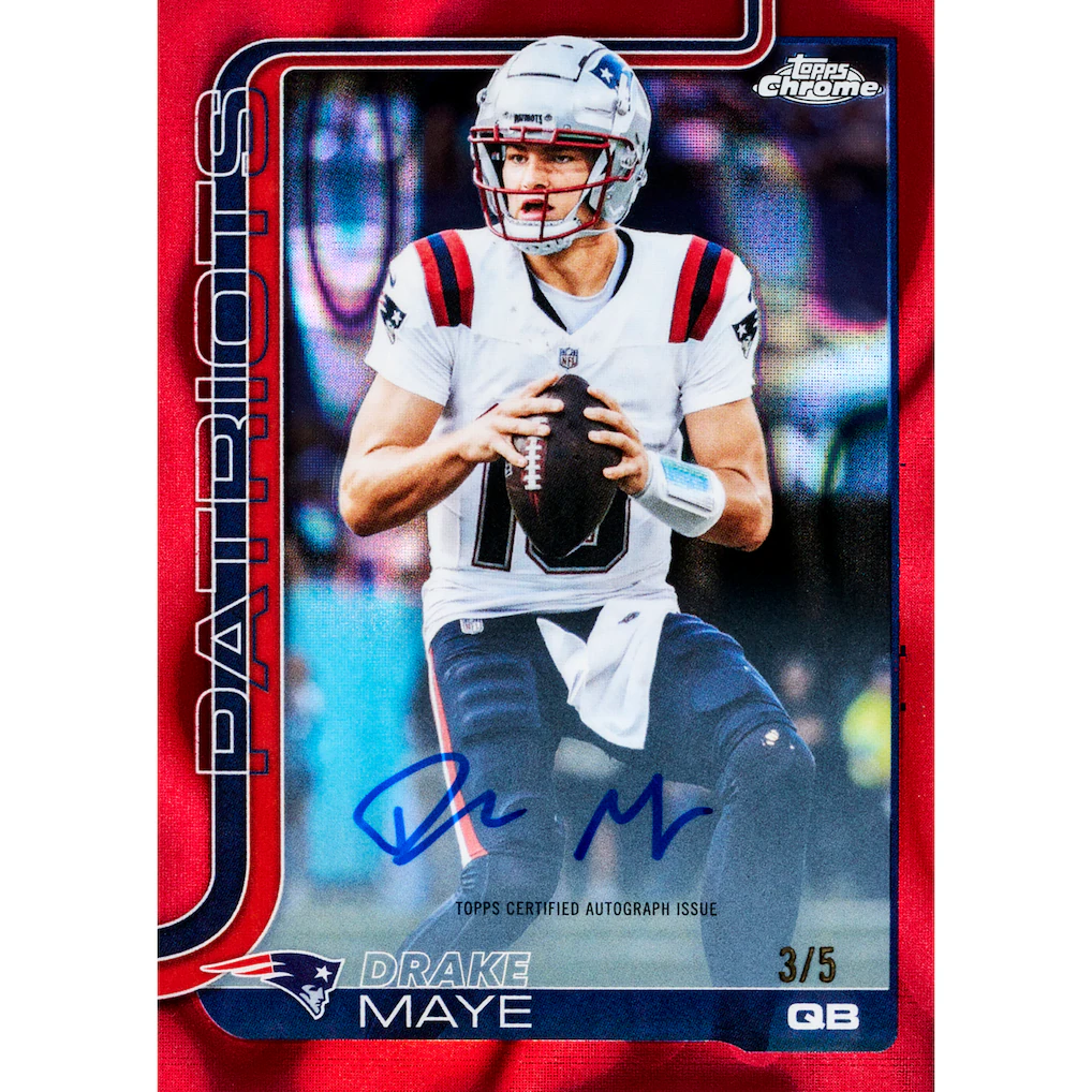 ***2025 Topps Chrome Football Hobby + Jumbo 40 Box 4 Full Case Pick Your Player #01 Bounties!