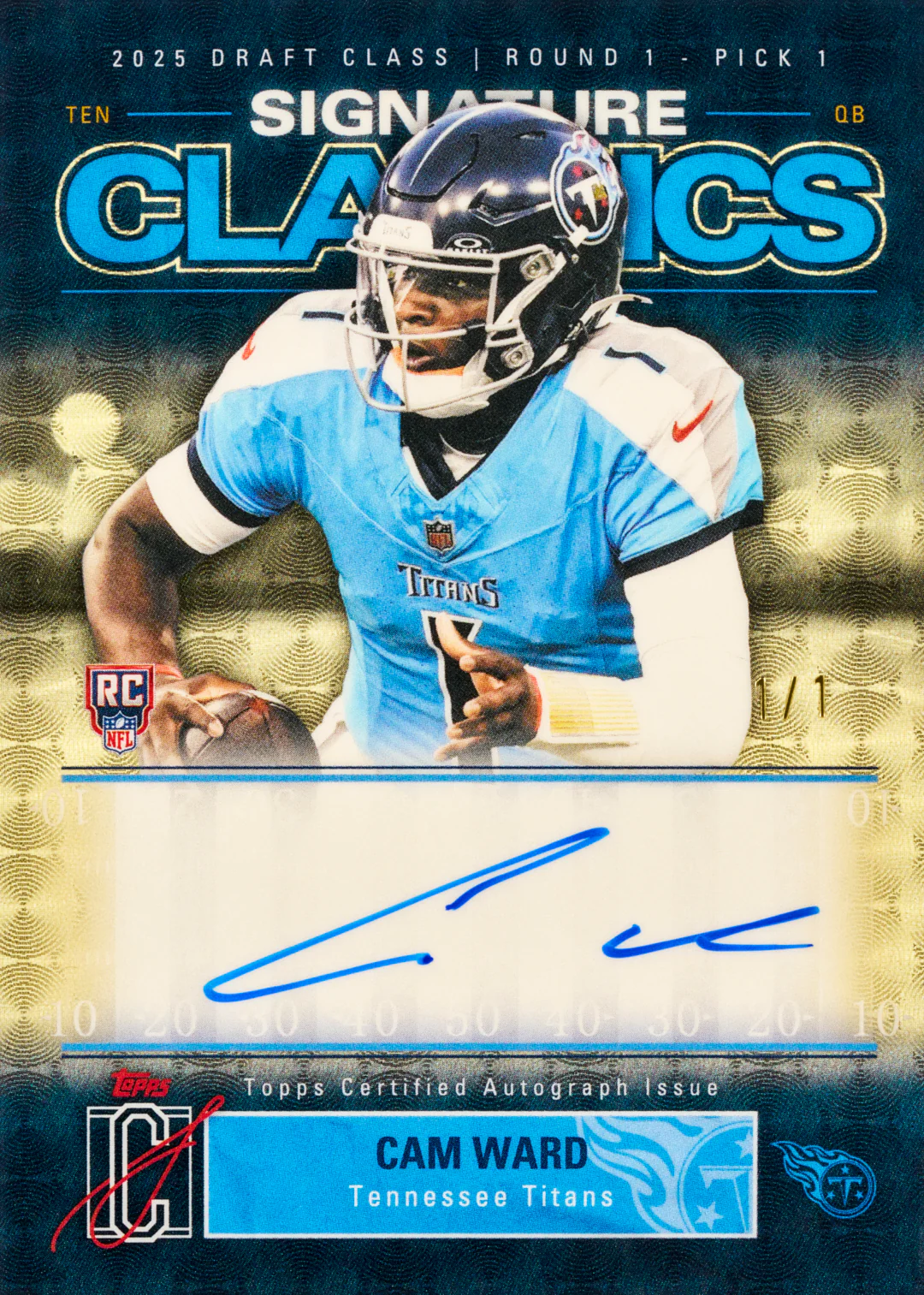 2025 Topps Signature Class Jumbo Football 6 Box Full Case Pick Your Team #01 FRI RELEASE!