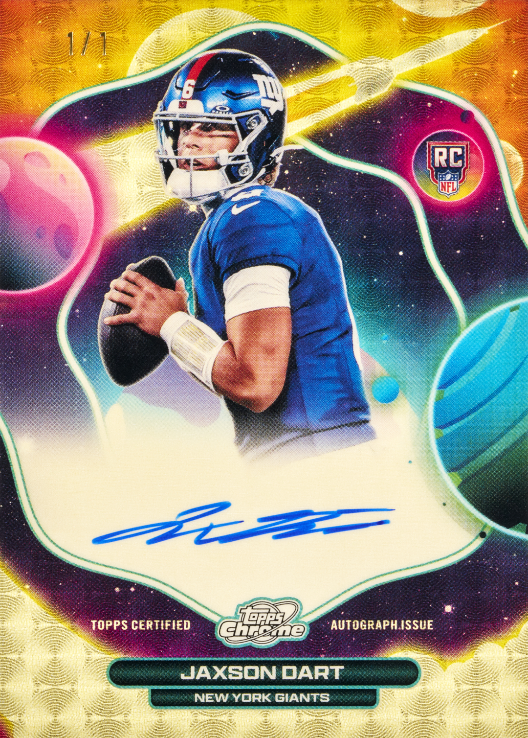 *2025 Topps Cosmic Chrome Football Hobby 8 Box Full Case Random Division #01 FRI RELEASE!
