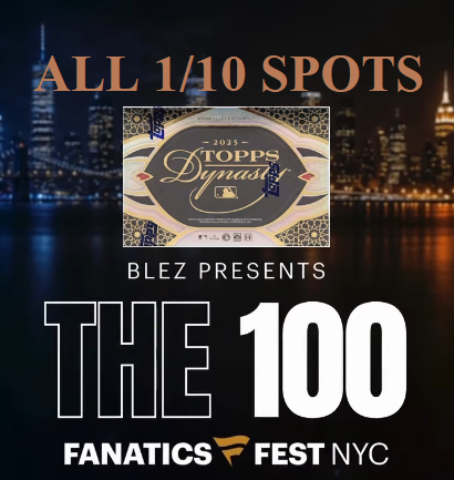 *******THE 100* Topps Dynasty MLB 100 Case (500 Box) Pick Your Player/Serial (Live at Fanatics Fest) 1/10 SPOTS ONLY!