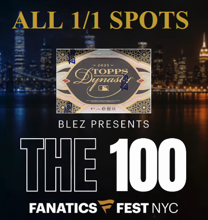 *********THE 100* Topps Dynasty MLB 100 Case (500 Box) Pick Your Player/Serial (Live at Fanatics Fest) 1/1 SPOTS ONLY!