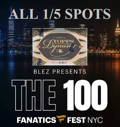********THE 100* Topps Dynasty MLB 100 Case (500 Box) Pick Your Player/Serial (Live at Fanatics Fest) 1/5 SPOTS ONLY!