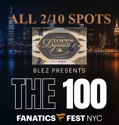 *******THE 100* Topps Dynasty MLB 100 Case (500 Box) Pick Your Player/Serial (Live at Fanatics Fest) 2/10 SPOTS ONLY!