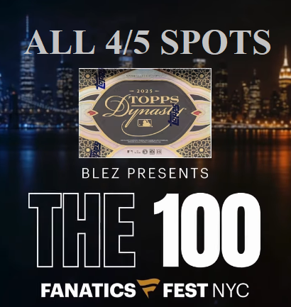 *******THE 100* Topps Dynasty MLB 100 Case (500 Box) Pick Your Player/Serial (Live at Fanatics Fest) 4/5 SPOTS ONLY!