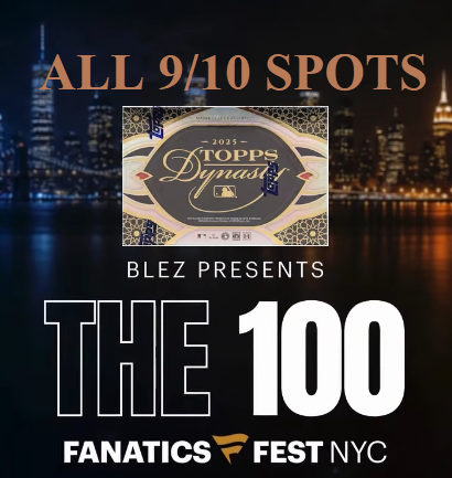 *******THE 100* Topps Dynasty MLB 100 Case (500 Box) Pick Your Player/Serial (Live at Fanatics Fest) 9/10 SPOTS ONLY!