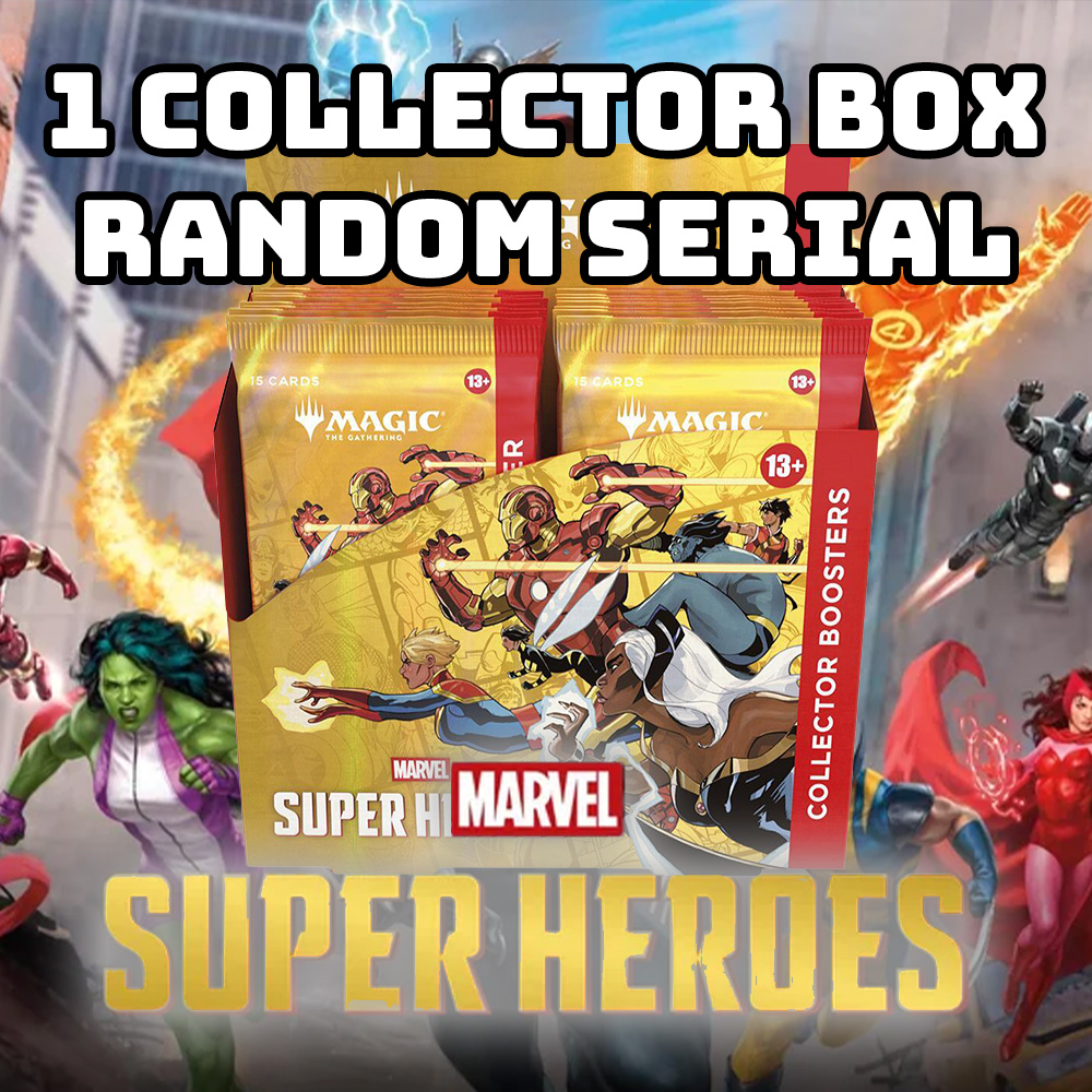 2026 Magic the Gathering Marvel Super Heroes Collector Booster 1 Box Break Random Serial #03