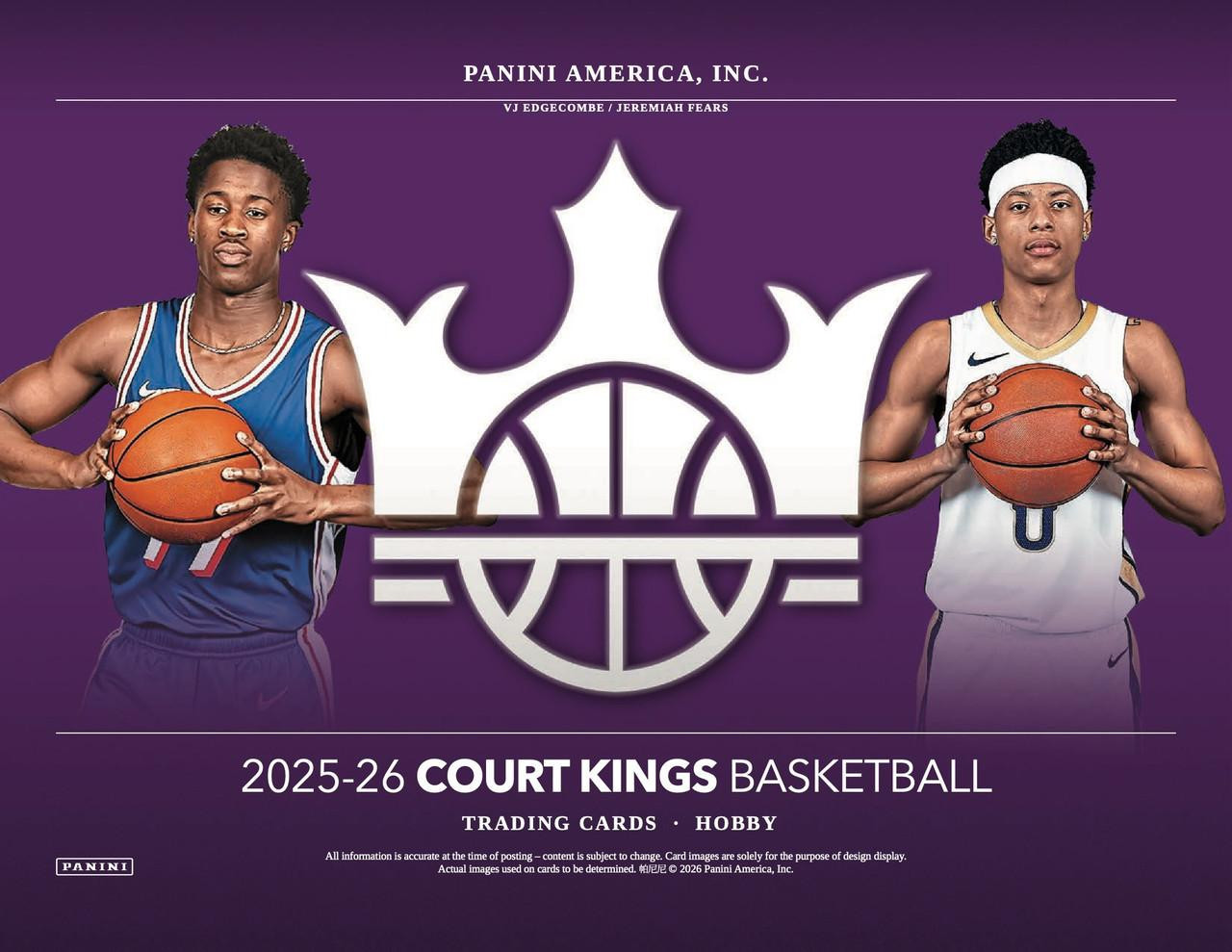 2025-26 Panini Court Kings Basketball Hobby 16 Box Full Case Pick Your Player Break #01 (BREAKS ON LITE) BREAKS MONDAY!