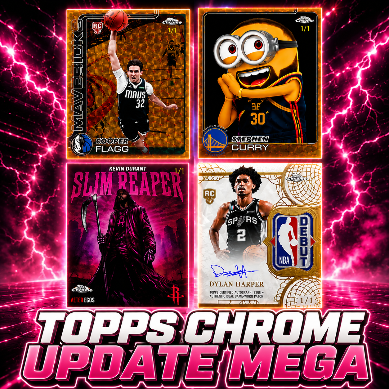 2025-26 Topps Chrome Update Series Basketball Mega 20 Box Full Case NBA Pick Your Player Break #08 BOUNTIES! BREAKS MON 8AM ON LITE!
