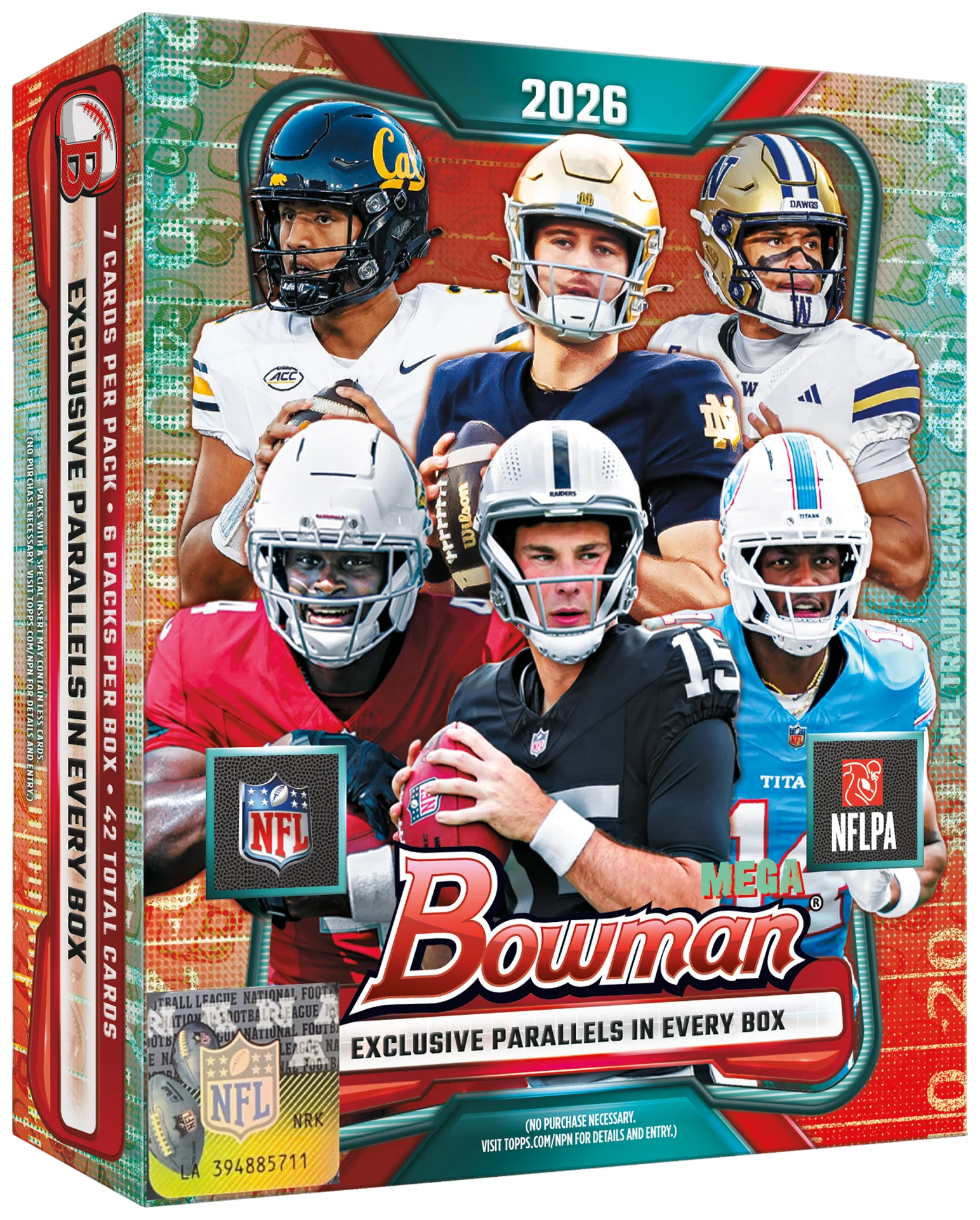 2026 Bowman Football Mega 20 Box Full Case Pick Your Team Break #09 BIG BOUNTIES! BREAKS ON LITE CHANNEL!