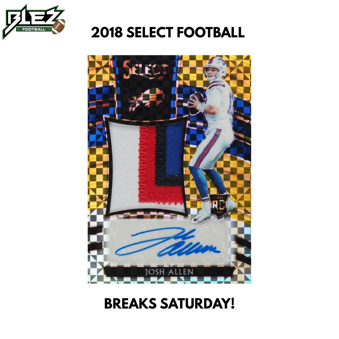 *2018 Panini Select Football Hobby 1 Box Random Team Break #01 Allen + Lamar RC! Brady + Mahomes Autos! BREAKS SATURDAY w GIVEAWAYS! FRESH!