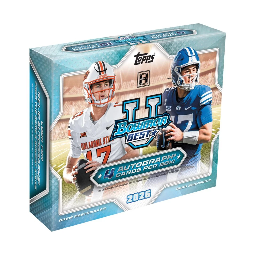 *2026 Bowman Best University Hobby 12 Box Full Case Football Pick Your Team PYT #03 BREAKS SATURDAY!