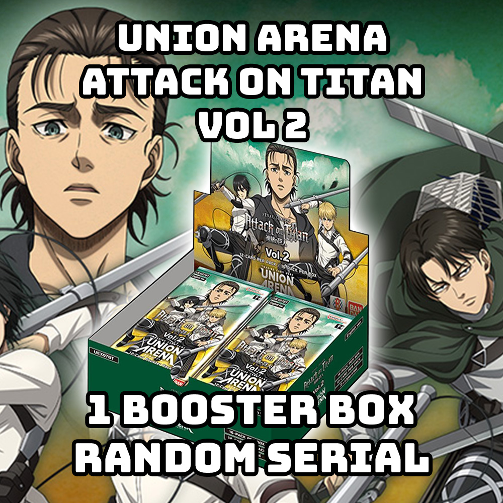 2026 Union Arena: Attack On Titan Vol 2 (UEX07BT) 1 Booster Box Break Random SERIAL #10